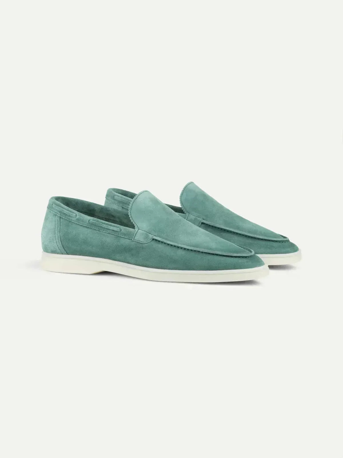 Mocassino Klassisk i Blå Suede