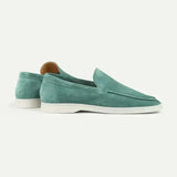 Classic Men's Suede Loafers, Apple Blue