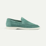 Classic Men's Suede Loafers, Apple Blue