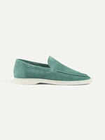 Classic Men's Suede Loafers, Apple Blue