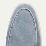 Classic Men's Suede Loafers, Baby Blue