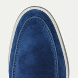 Classic Men's Suede Loafers, Berry Blue