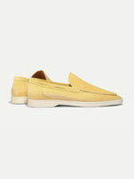 Classic Men's Suede Loafers, Yellow