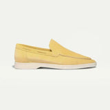 Classic Men's Suede Loafers, Yellow