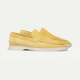 Classic Men's Suede Loafers, Yellow