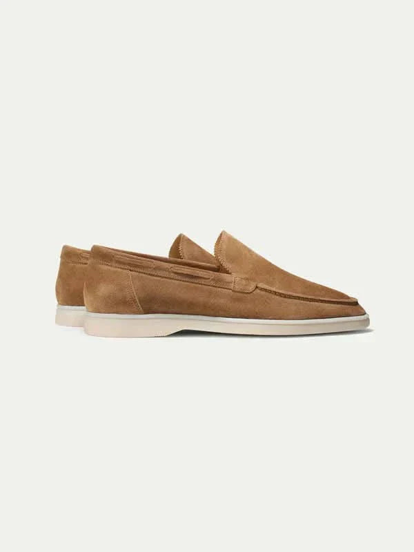 Mocassino Klassisk i Suede Ørken