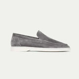 Classic Men's Suede Loafers, Grey
