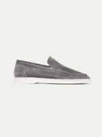 Classic Men's Suede Loafers, Grey