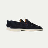 Classic Men's Nubuck Loafers, Blue