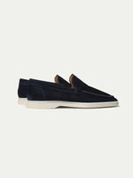 Classic Men's Nubuck Loafers, Blue