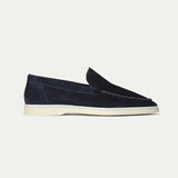 Classic Men's Nubuck Loafers, Blue
