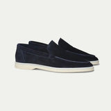 Classic Men's Nubuck Loafers, Blue