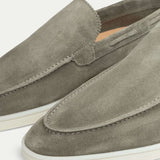 Classic Men's Nubuck Loafers, Olive
