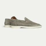Classic Men's Nubuck Loafers, Olive