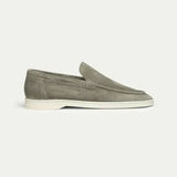 Classic Men's Nubuck Loafers, Olive