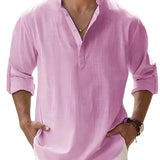 Piotr - Breathable Linen Men's Shirt