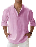 Piotr - Breathable Linen Men's Shirt