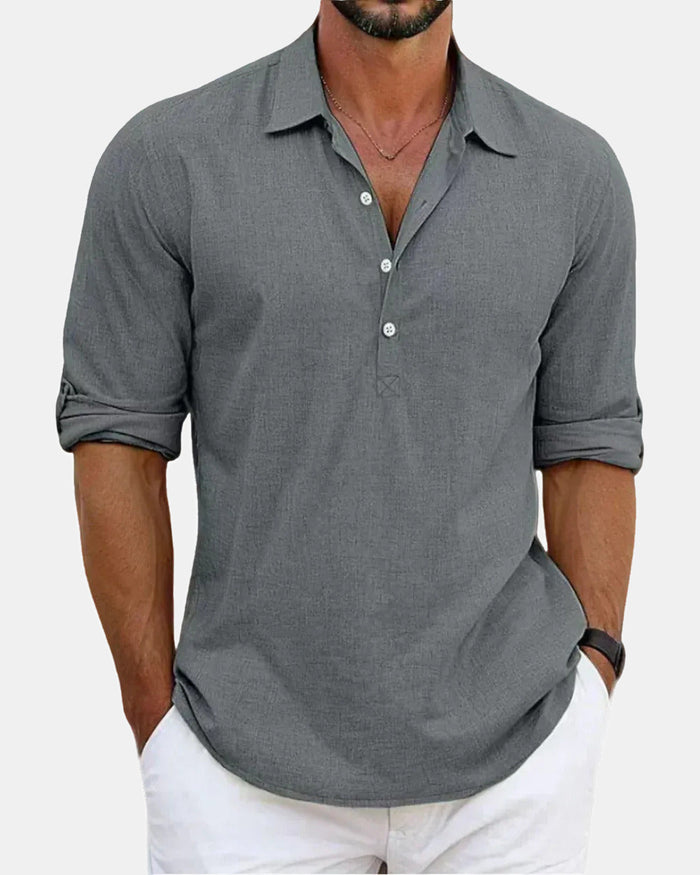 Men's Linen Shirt, Premium