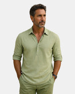 Hamptons Long-Sleeve Popover Polo