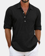 Hamptons Long-Sleeve Popover Polo