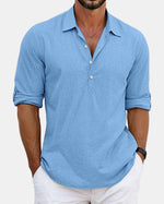 Hamptons Long-Sleeve Popover Polo