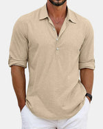 Hamptons Long-Sleeve Popover Polo