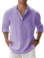 Piotr - Breathable Linen Men's Shirt