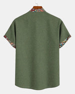 Jaipur Print Trim Popover Shirt