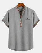 Jaipur Print Trim Popover Shirt