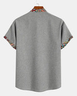 Jaipur Print Trim Popover Shirt
