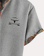 Jaipur Print Trim Popover Shirt
