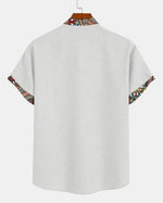 Jaipur Print Trim Popover Shirt