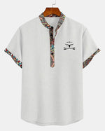 Jaipur Print Trim Popover Shirt