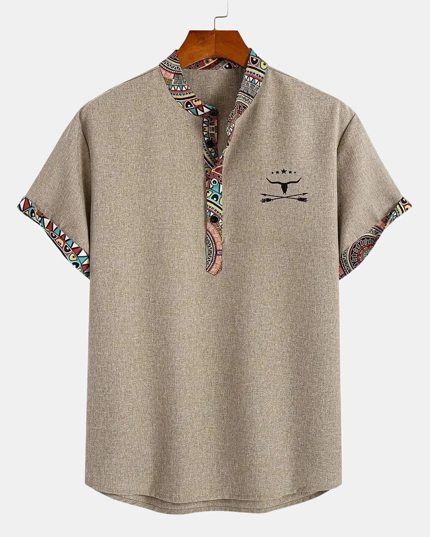 Men's Shirt, Vintage in Khaki