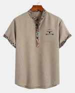 Jaipur Print Trim Popover Shirt