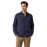 Kensington Men's Shirt in Lightweight Linen, Relaxed Fit