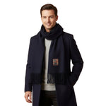 Marais Cashmere and Merino Scarf for Men - Black