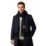 Marais Cashmere and Merino Scarf for Men - Black