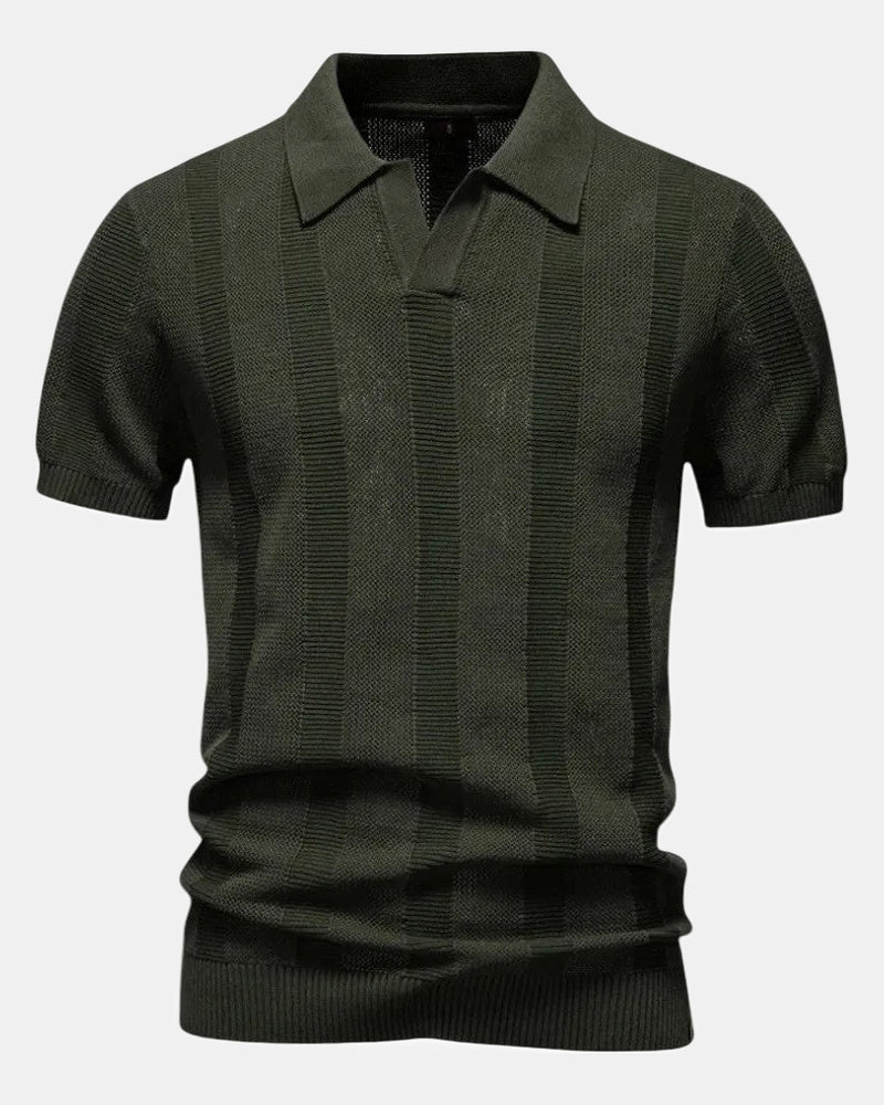 Lucas Men's Polo Shirt, High Mesh in Green