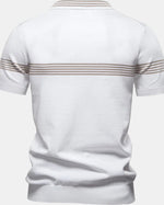 Zermatt Zip Stripe Polo