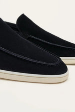 Classic Men's Nubuck Loafers, Blue