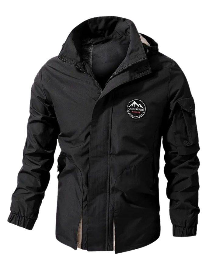 Military Men's Jacket, Green and Black