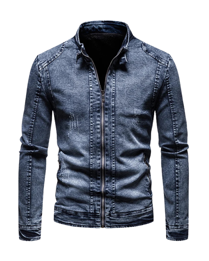 Men's Jacket, Vintage, Blue and Black