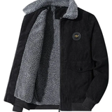 Elegant Corduroy Fleece Jacket