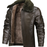 Leather Fleece Jacket