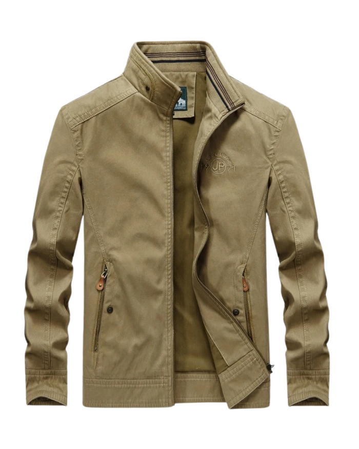 Wind-Resistant Men's Bomber Jacket