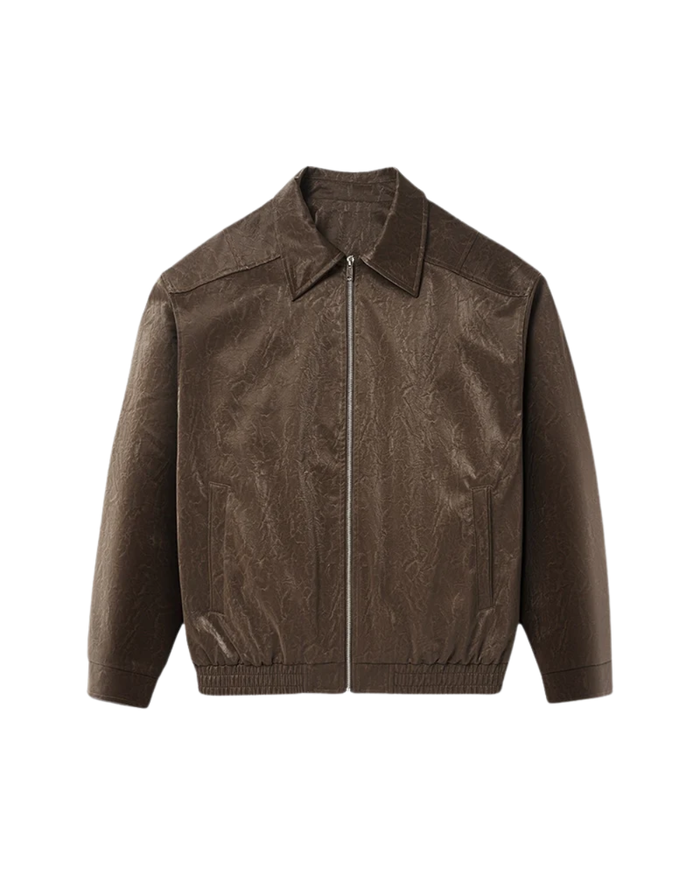 Men's Jacket, Zip, White and Beige