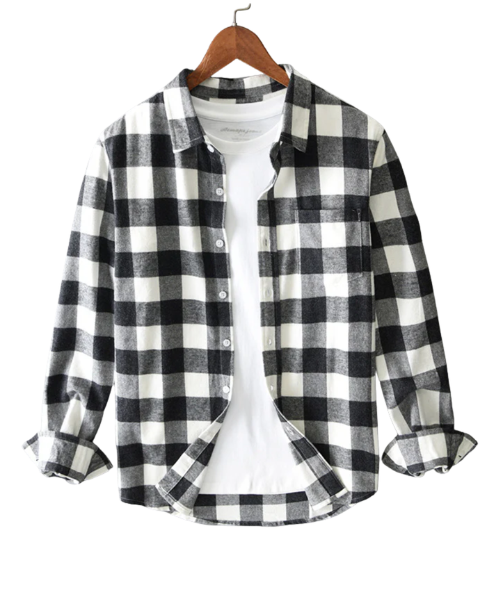 Men's Cotton Shirt, Plaid