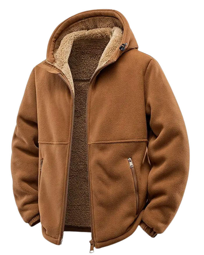 Wind-Resistant Men's Wool Jacket