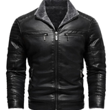 Retro Fleece Leather Lined Jacket